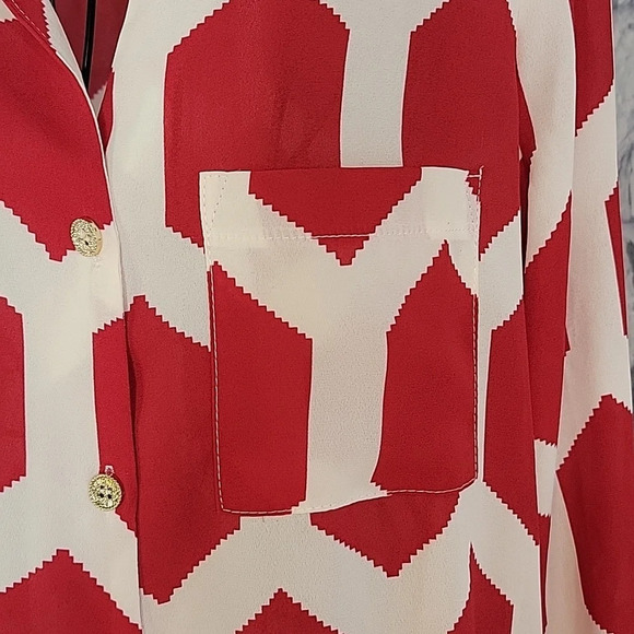 GAMEDAY COUTURE Red and White Alabama Shirt Dress Small - Picture 3 of 9